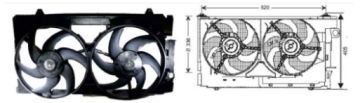 RFM1572 FAN MOTORU PEUGEOT 306/CITROEN BERLINGO Çİ Lİ