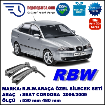 SEAT CORDOBA MUZ SİLECEK TAKIMI RBW ARACA ÖZEL (2006-2009)