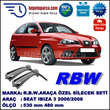 SEAT IBIZA 3 MUZ SİLECEK TAKIMI RBW ARACA ÖZEL (2006-2008)