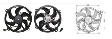 RFM1580 FAN MOTORU PEUGEOT 307/C4 2004->1,4-2,0 HD
