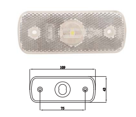 SABA 3065-M002 ÖN POZİSYON LAMBASI TEK LED ŞEFFAF