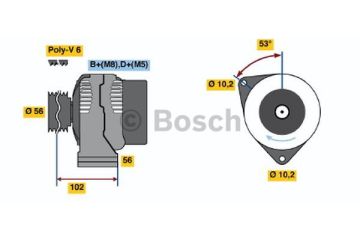 AlternatörMERCEDES-BENZ E-Klasse MB A0101549802; MB 01015