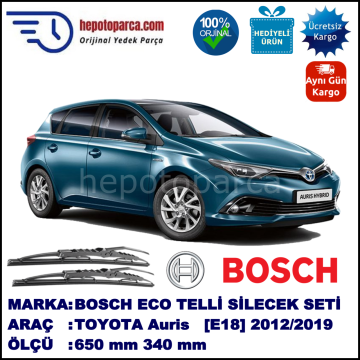 TOYOTA Auris [E18] 10.12-... 650 / 340 mm. BOSCH ECO Telli Silecek 2'li Takım