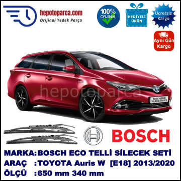 TOYOTA Auris Touring Sports [E18] 07.13-... 650 / 340 mm. BOSCH ECO Telli Silecek 2'li Takım