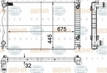 Volkswagen Group - MOTOR SU RADYATÖRÜ AUDI A6  4F0121251R  4F0121251AE