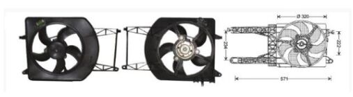RFM1625 FAN MOTORU 12V ALBEA-PALIO 1.2 BENZ