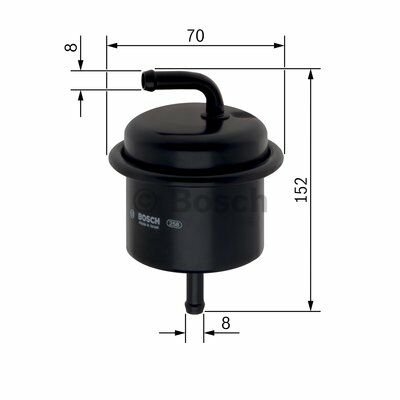 Benzin FiltresiTOYOTA Land Cruiser; Land Cruiser Prado; Hilux Surf; Hilux TOY 2330031090