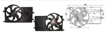 RFM1664 FAN MOTORU 12V.FIORINO BIBPER NEMO