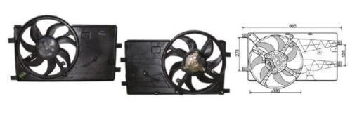 RFM1666 FAN MOTORU 12V FIORINO BIBPER KLM.SIZ