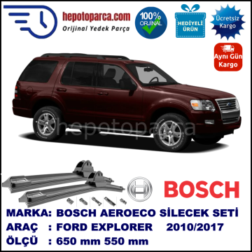 FORD Explorer  09.2010-..., 650 / 550 mm. BOSCH AEROECO Aparatlı Muz Silecek