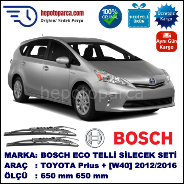 TOYOTA Prius + [W40] 03.12-... 650 /  mm. BOSCH ECO Telli Silecek 1 Adet