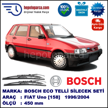 FIAT Uno [158..] 01.96-... 450 /  mm. BOSCH ECO Telli Silecek 2'li Takım