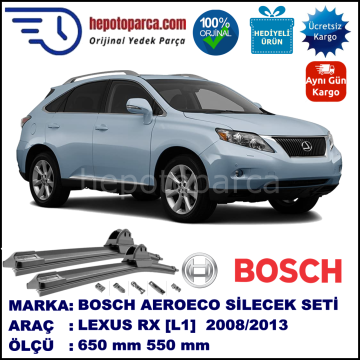 LEXUS RX [L1] 12.2008-..., 650 / 550 mm. BOSCH AEROECO Aparatlı Muz Silecek