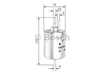 AUDI A4 1.8 T quattro (07.2002 - 12.2004) BOSCH Filtre Seti filitre
