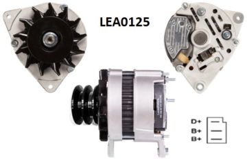 LEA0125  ALTERNATOR A127/14V/55A MOTORSAZAN E NGINES -PERKINS