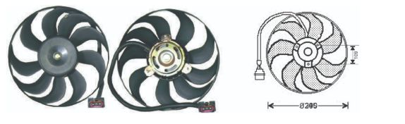 RFM1920 FAN MOTORU 12V VW-SEAT 1.6 BENZİNLİ