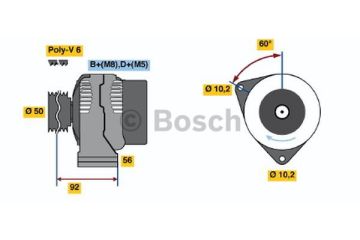 AlternatörMERCEDES-BENZ; STEYR (STEYR-DAIMLER-PUCH E-Klasse; C-Klasse; CLK-Klasse; SL-Klasse; G-Klasse; G-Serie MB A0101543202; MB 01015