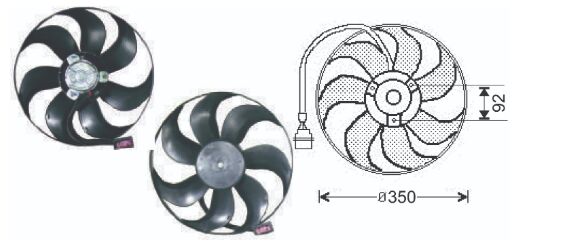 RFM1930 FAN MOTORU 12V VW SEAT BENZİNLİ DİZEL