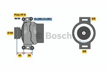 Alternatör MB A0101549602; MB A0101