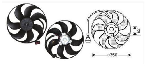 RFM1940 FAN MOTORU 12V VW POLO HATCHBACK 98