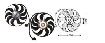 RFM1950 FAN MOTORU 12V VW POLO 2000 VARIANT