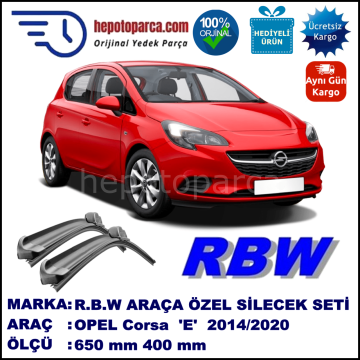 OPEL CORSA E MUZ SİLECEK TAKIMI RBW ARACA ÖZEL  (2014→)