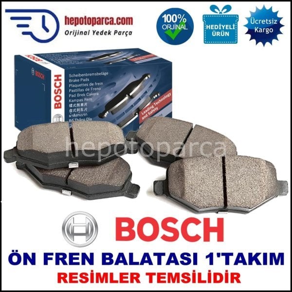 MAZDA 6 2.0 Sedan 02.2002 - 08.2007 ÖN FREN BALATASI BOSCH