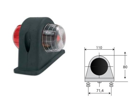 SABA 9500-M007 UÇ HAT İŞARET LAMBASI KÜÇÜK 80mm