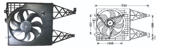 RFM2038 FAN MOTORU VW.GOLF4/POLO/A3 1.8/1.6 97-03