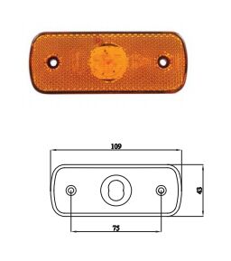 3036-M008Y30-A Sa-ba SM TEK LED 250 mm TES DÜZ BAĞ