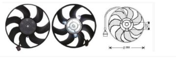 RFM2045 FAN MOTORU VW GOLF/PASSAT/ 3C2 1,6FSI-1,6T