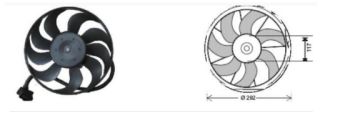 RFM2080 FAN MOTORU AUDI A3/VW.TOURAN 1,6FSI-2,0 20 ->