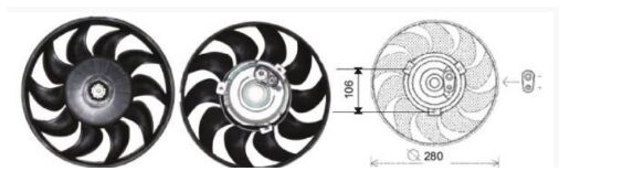 RFM2035 FAN MOTORU 12V.VW.T4 94-->2001 2.4