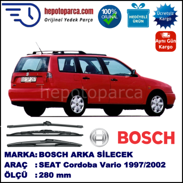 SEAT Cordoba Vario [6K5] 280 mm 04.1997-12.2002 BOSCH Arka Silecek