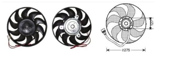 RFM1980 FAN MOTORU 12V VW T4-94-2001 TÜM MODELLER
