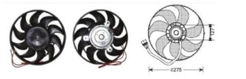 RFM1980 FAN MOTORU 12V VW T4-94-2001 TÜM MODELLER