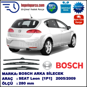 SEAT Leon [1P1] 280 mm 07.2005-02.2009 BOSCH Arka Silecek