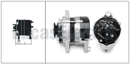 LUCAS.334. 61920165  ALTERNATÖR  A-115 12V 50A MF TRAKTÖR  61920025