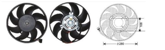 RFM1990 FAN MOTORU 12V VW.T4 94->2001 2,4-2,5 TDI
