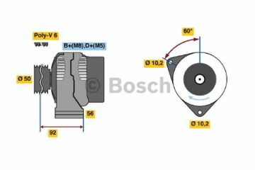 AlternatörMERCEDES-BENZ E-Klasse; CLK-Klasse; SL-Klasse; C-Klasse; S-Klasse; CL-Klasse; G-Klasse MB A0101542902; MB 01015