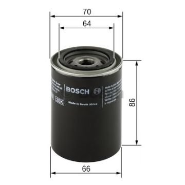 BOSCH_F026407025 Yağ Filtresi HYUNDAI i10 i20 Atos Santro 1,0 1,1 1,2 filitre