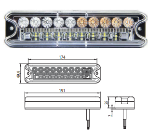YD-D 0417 DSL 4020 LED 4 FONKSİYONLU LAMBA SAĞ  KUYRUK LAMBA