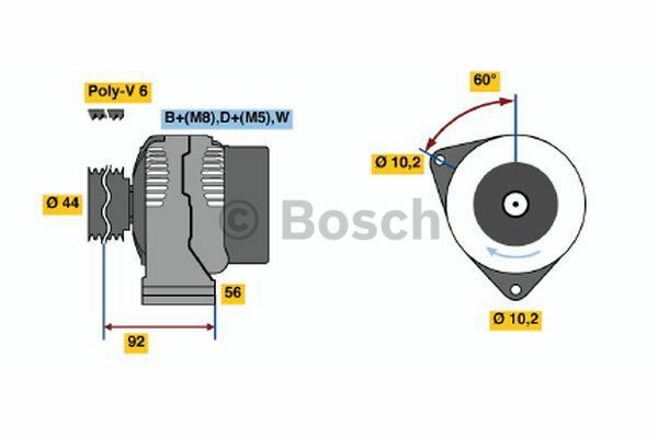 AlternatörMERCEDES-BENZ S-Klasse MB A0091541702; MB 00915