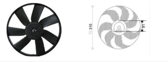 RFM2032 FAN MOTORU VW.POLO CLASSIC/INCA  1.6 BENZI