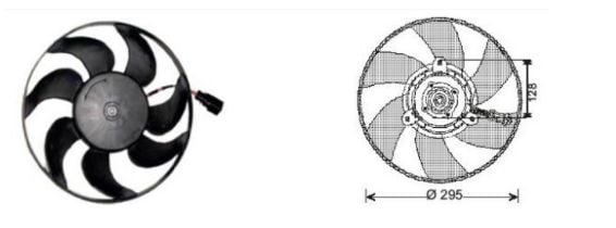 RFM2046 FAN MOTORU VW GOLF/V/VI 1,6TDI/1,9TDI