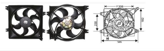 RFM3012 FAN MOTORU HYUNDAI ACCENT 95-99/00-02 1,3/ 5