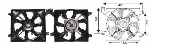 RFM3014 FAN MOTORU HYUNDAI ERA 1.4 KLIMALI