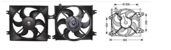 RFM3024 FAN MOTORU HYUNDAI ACCENT 95->1999 1.3/1.5 .6