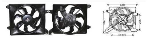 RFM3029 FAN MOTORU HYUNDAI ELENTRA 01-03 TERS DONU