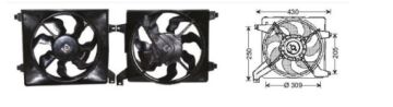 RFM3029 FAN MOTORU HYUNDAI ELENTRA 01-03 TERS DONU